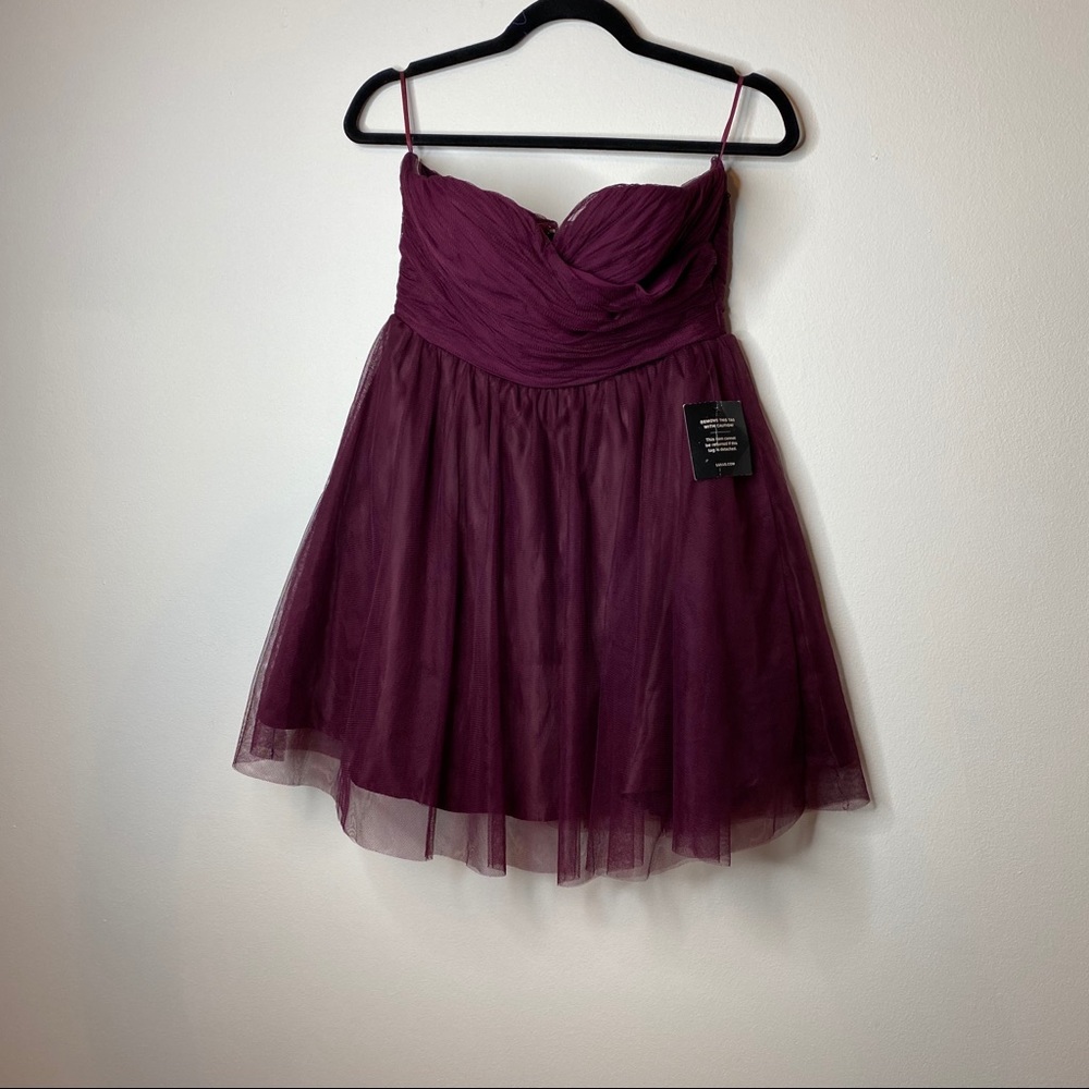 Sugar Darling Plum Purple Strapless Dress